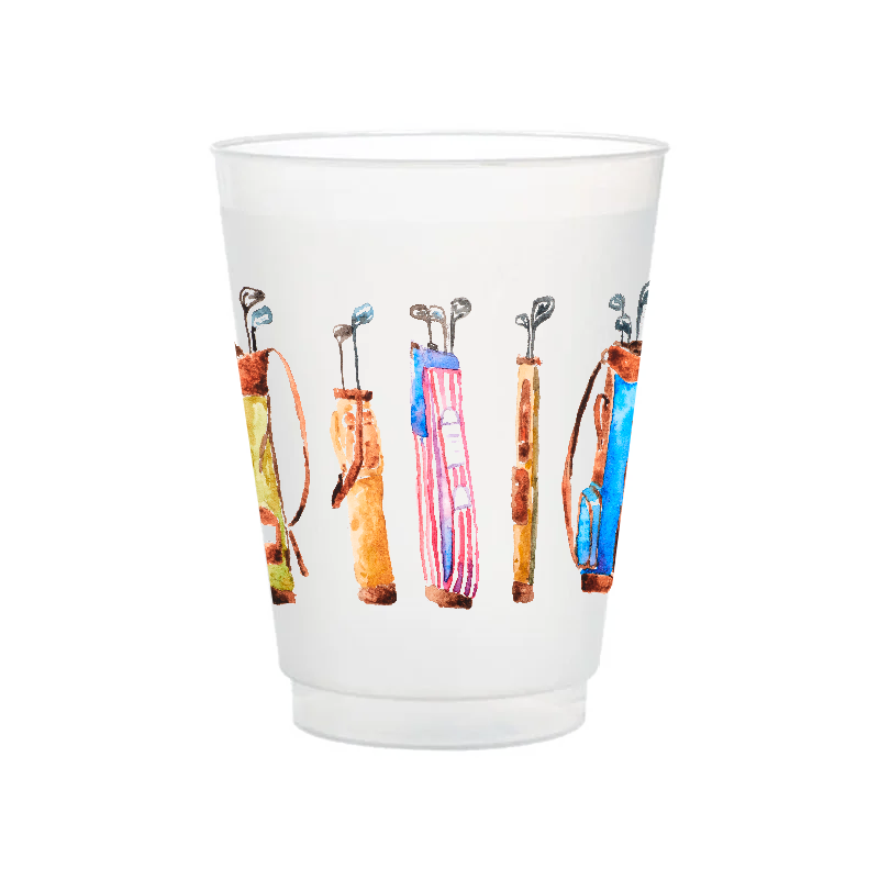 Watercolor Golf Frosted Cups - Gift